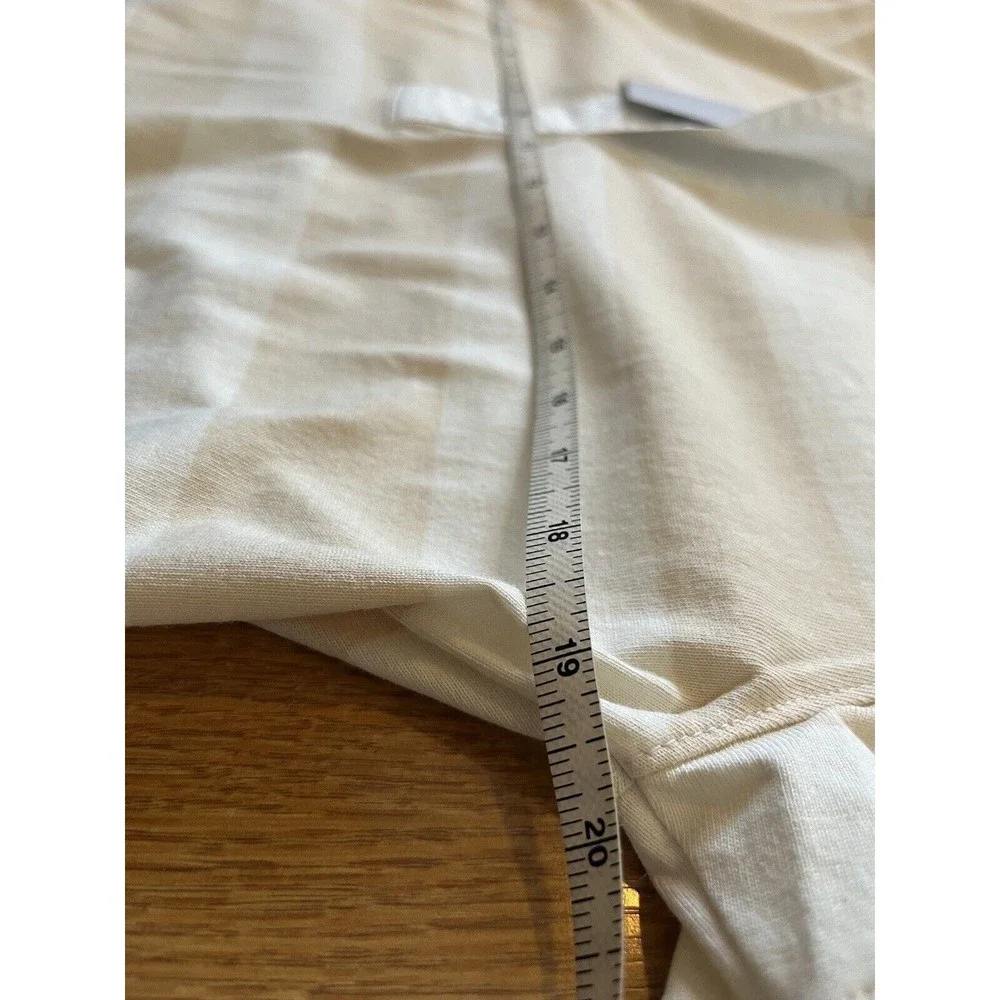 NWT Everlane Tan White Stripe Organic Cotton Polo Dress Size XS